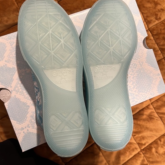 LIMITED EDITION/NEVER WORN Converse Chuck 70ox GOLF White&BabyBlue FauxSnakeskin - Picture 4 of 7